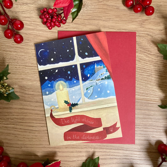CHRISTMAS CARD SET OF 2 | Light of the World and Light in the Darkness