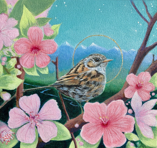 HIS EYE IS ON THE SPARROW | Original painting- SOLD