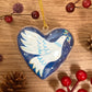 HAND PAINTED CHRISTMAS BAUBLE | Peace on Earth Dove