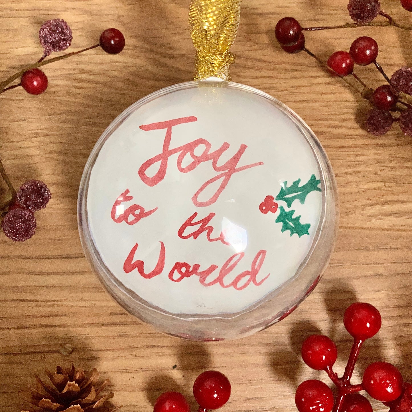 HAND PAINTED CHRISTMAS BAUBLE | Nativity Scene