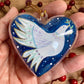 HAND PAINTED CHRISTMAS BAUBLE | Peace on Earth Dove