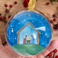 HAND PAINTED CHRISTMAS BAUBLE | Nativity Scene