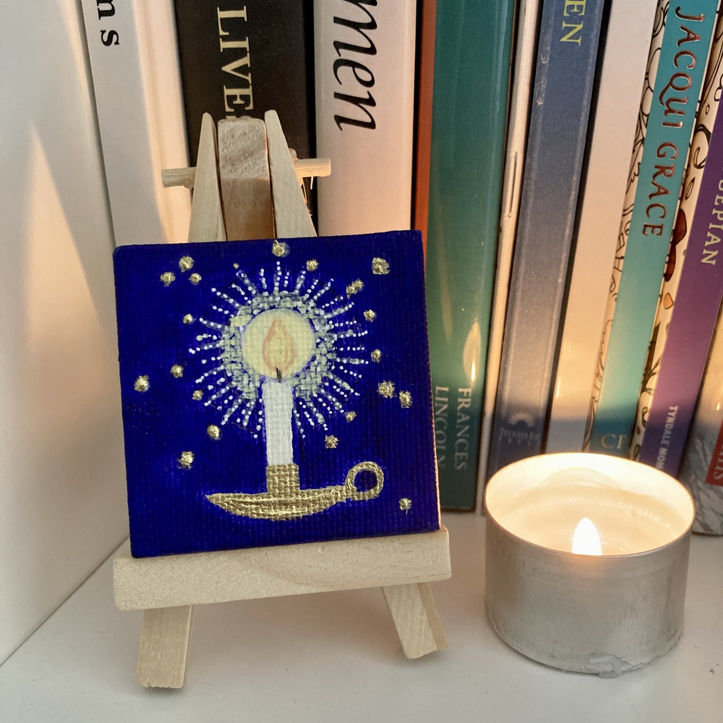 A LIGHT IN THE DARK | Original miniature painting