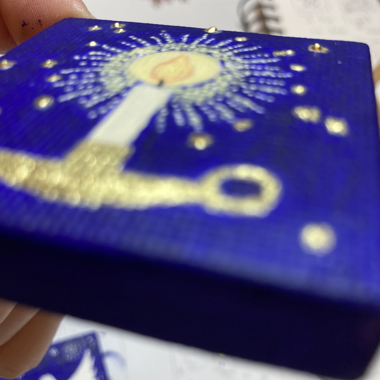 A LIGHT IN THE DARK | Original miniature painting