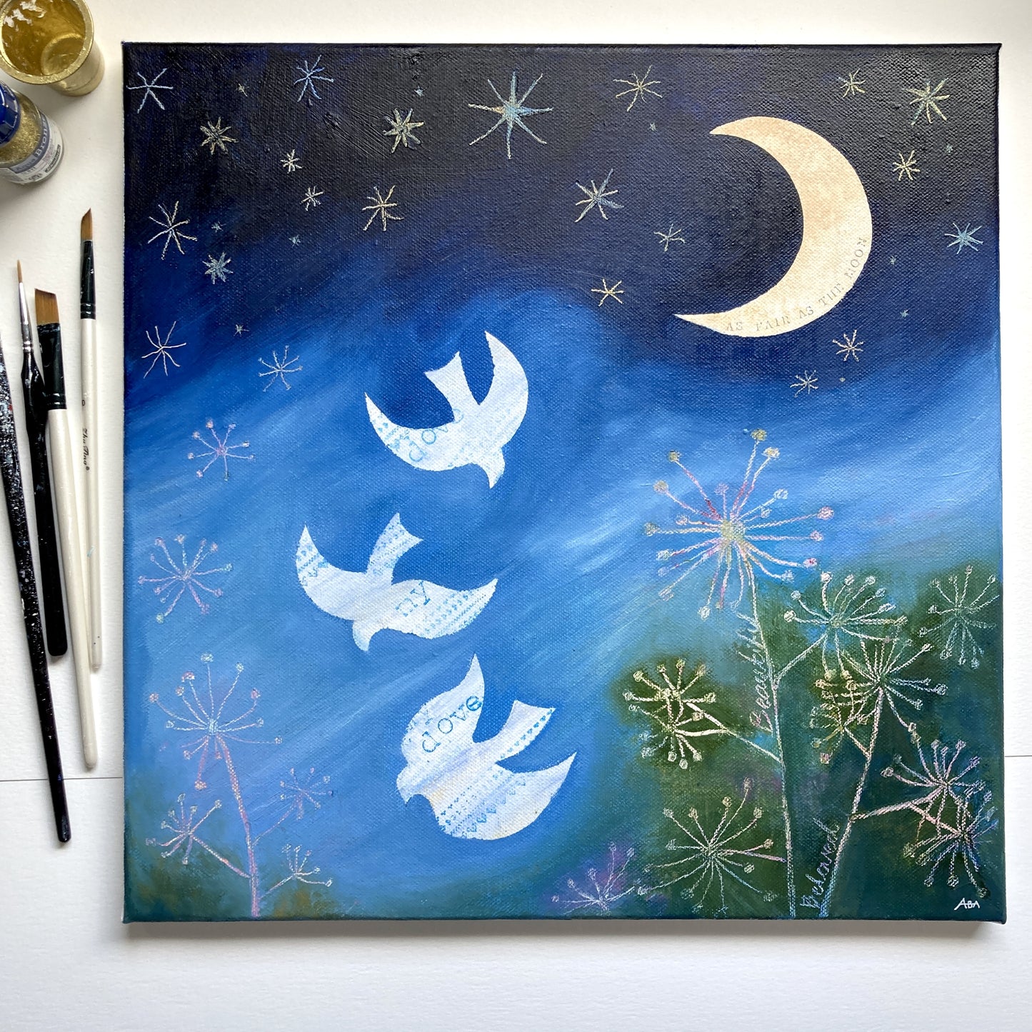 FAIR AS THE MOON | Original painting