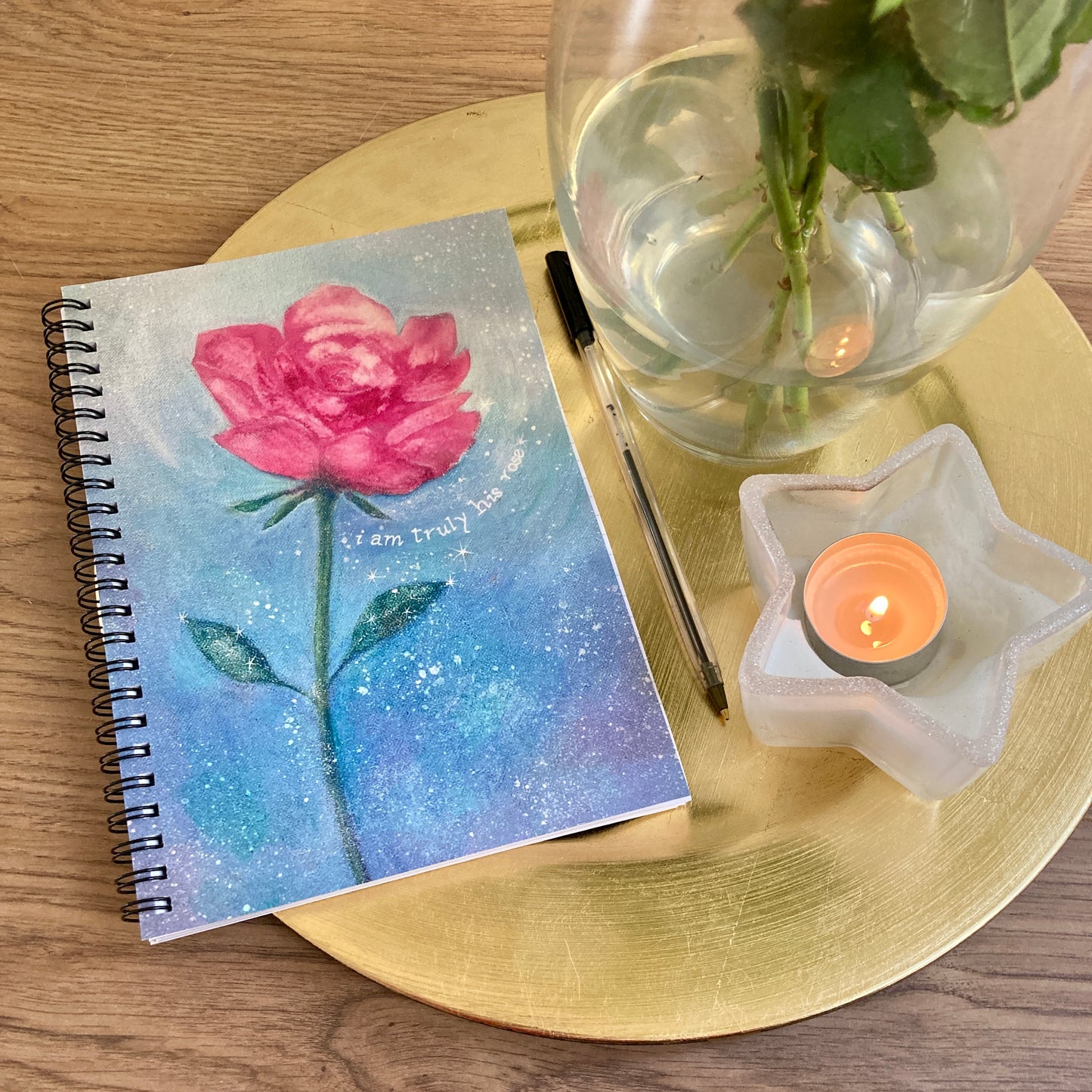 SPIRAL BOUND NOTEBOOK | Truly His Rose